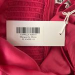 Reformation NWT Marguerite Dress size 10 Flambé hot pink silk midi Photo 5