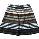 Banana Republic Multicolor Linen Pleated Striped Skirt Women Petite 10P | 67-27 Photo 1