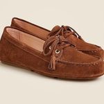 J.Crew Driving Loafers Suede in English Saddle Brown Size 6 NWB Photo 0