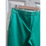 Ann Taylor  New Kelly Green The Tall High Rise Eva Cuff Ankle Pant Size 6 #59646 Photo 6
