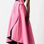 Johnny Wujek  Pink and Black Rosette Accent Prom Maxi Skirt NWT Photo 1