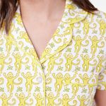 Roller Rabbit  Yellow Sunshine Monkey Polo Pajamas New XXS Photo 1
