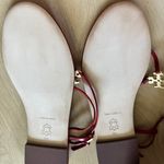 Tory Burch Capri T-Strap Medallion Slingback Sandals red size 9 NIB Photo 4