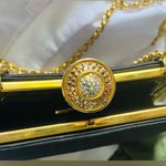 Elegant Black & Gold Chain Clutch Purse Photo 4