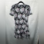 Topshop NWT  Y2K WhimsyGoth style Floral ruched Mesh Mini Dress size medium 8-10 Photo 9