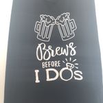 Brews Before I Do’s Bridal Tank Black Size L Photo 1