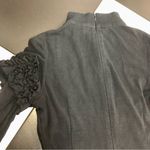 Dzhavael Couture Stretchy Mini Dress Long Sleeve Studded Beaded Unique European Black Size 10 Photo 10