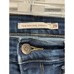 Levi's Levi 724 Women Jeans Med Wash Mid Rise Straight Size 29 Logo Pockets Photo 1