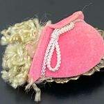 Vintage Porcelain Face Victorian Lady Head Brooch 18g Photo 7