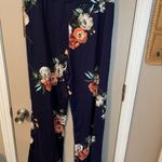 Elle  Samani Nwt Floral Drawstring Palazzo Pants Photo 8