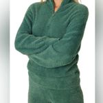 PJ Salvage Campfire Cozy Half Zip Lounge Sweatshirt Gray Size Small Oversized Photo 9