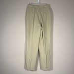 Ralph Lauren Lauren Sz 12 Silk Linen Blend Lined Wide Leg Casual Pants Beige Photo 1