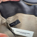 Ann Taylor  Nappa Leather Foldover Clutch Bag in Black Photo 7