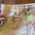 Gap Mini Skirt 8 Pastel Floral Print Denim Retro Preppy Casual 100% cotton Photo 2