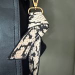 Rachel Zoe Black Shoulder Bag with Snakeskin Patterned Strap Photo 4