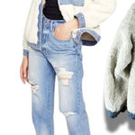 BLUE REVIVAL Sherpa & Denim Jacket MEDIUM Photo 0