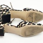 CAbi Kiki Leopard Print Adjustable Ankle Straps Closed Toe Block Heels Size 9 Photo 10
