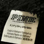 PINK - Victoria's Secret VICTORIA SECRET PINK LIMITED ED FAUX FUR BLACK PULLOVER RARE SOFT COMF size S Photo 3