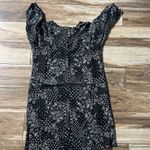 Old Navy  black patterned slip on short dress Photo 3