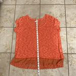Wall Flower Orange Knit Lace Trim Top Photo 6