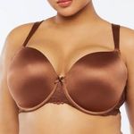 Savage X Fenty Floral Lace Push Up Balconette Bra: Chocolate Brown Sugar Photo 0