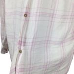 Free People  No Limits Oversized Linen Alabaster Combo Shirt Photo 11