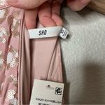 Tadashi Shoji SHO by  pink leopard sequence bodycon halter dress size XS Photo 5