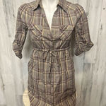 Plaid dress Brown Size 6 Photo 0