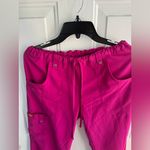 Dickies Women’s Pink Scrub Pants Size Small Elastic Waist Cargo Pocket Photo 5