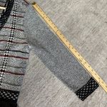 Christopher & Banks  Black and White Fringed Western Cardigan Sweater Photo 7