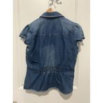Dollhouse Denim Short Sleeve Button Up Shirt Women's Y2K Size Large Photo 1