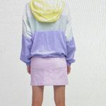 ASTR The Label Sawyer Windbreaker Pastel Colorblock Hooded, size L Photo 2