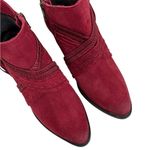 Naughty Monkey EUC  Leather Ankle
Boots Red Size 9 Photo 4