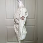 Only Womens white lined crop long sleeve lightweight lined jacket size XS/Small Photo 3