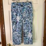 Nine West Nine‎ West Chrystie Capri Abstract Print Stretch Cropped Pants Size 4 Photo 8