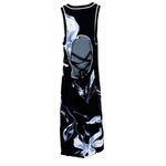 Tanya Taylor NWT Nadine Sweater Dress Midi Orchid Floral Black Size XL $445 NEW Photo 9