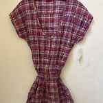 Velvet Tees NWT VELVET PINK PLAID ROMPER SZIE SMALL (L9) Photo 0