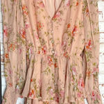 Yumi Kim  Pink Floral Tiered Skirt Dress Photo 0