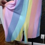 Bombom Rainbow Pastel Stripe Romper Shorts Blue Size M Photo 1