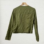 Sanctuary  Olive Green Moto Jacket Women’s Medium Asymmetrical Zip, Utility Style Photo 3