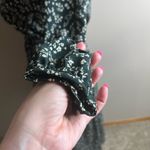 NWT Colza size small elastic fitted waist green with small cream flowers Photo 12