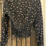 Paper Crane Cropped Flower Shirt Photo 1