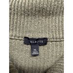 Talbots  Womens Ribbed 1/2 Zip Sweater Pullover Size XL Olive Green Photo 2