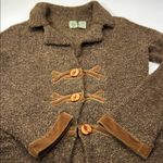HWR Anthropologie Brown Textured sweater jacket Photo 6