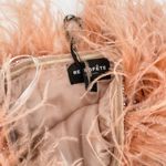 Retrofête Retrofete Torin Feather Sequin Strapless Mini Dress Dusty Peach Pink Photo 11