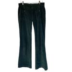 Free People green corduroy pants flare pockets size 0 Photo 1