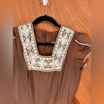 Kate Schorer Vintage 60s 70s Brown Polka Dot Swing Dress Kate Schorer Western M Size M Photo 13