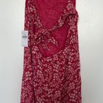 American Eagle Red Floral Shift Dress Photo 1
