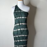 Young Fabulous and Broke Green Tie Dye One Shoulder Rib Dress Photo 1