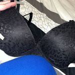 PINK - Victoria's Secret PINK Victoria Secret black leopard lace bra 36DD Photo 0